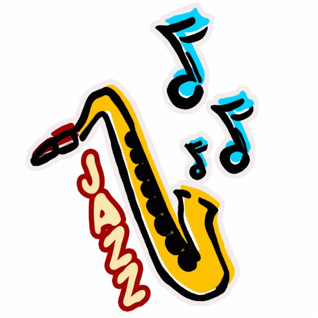 Jazz Sax Cutout (Front)