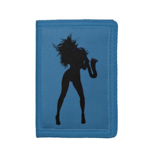 Jazz Saxo Music Giel Trifold Wallet - Your Colors