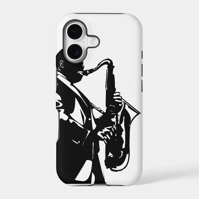 jazz saxophone iphone case (Back)