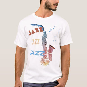 Jazz Saxophone Modern Art T-Shirt