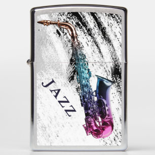 Jazz Saxophone Theme Zippo Lighter