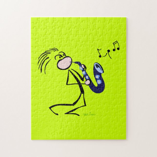 Jazz saxophonists jigsaw puzzle (Vertical)