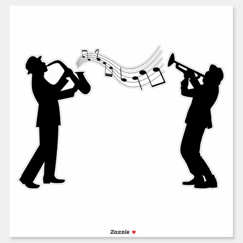 jazz_silhouette_musician_trumpet sticker