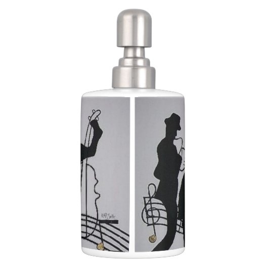 Jazz Soap Dispenser & Toothbrush Holder (Back)