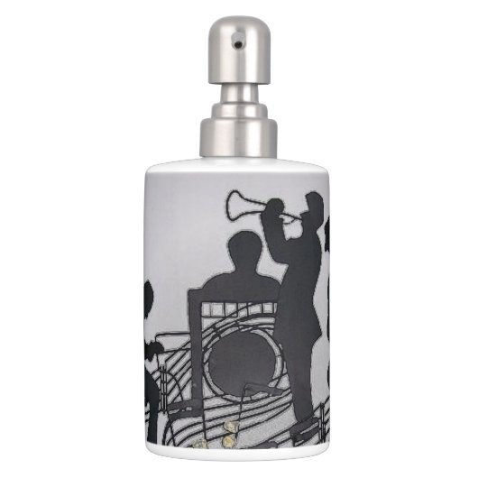Jazz Soap Dispenser & Toothbrush Holder (Front)