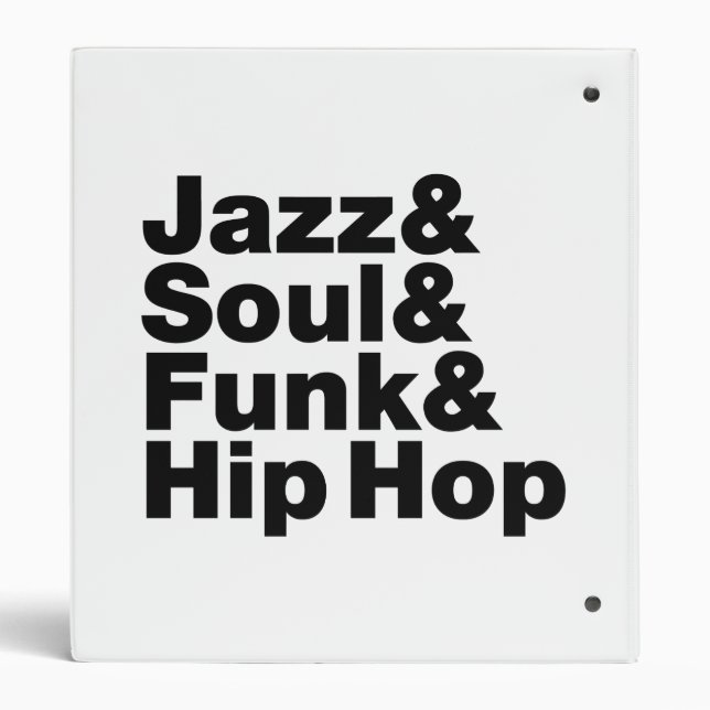 Jazz & Soul & Funk & Hip Hop Binder (Back)