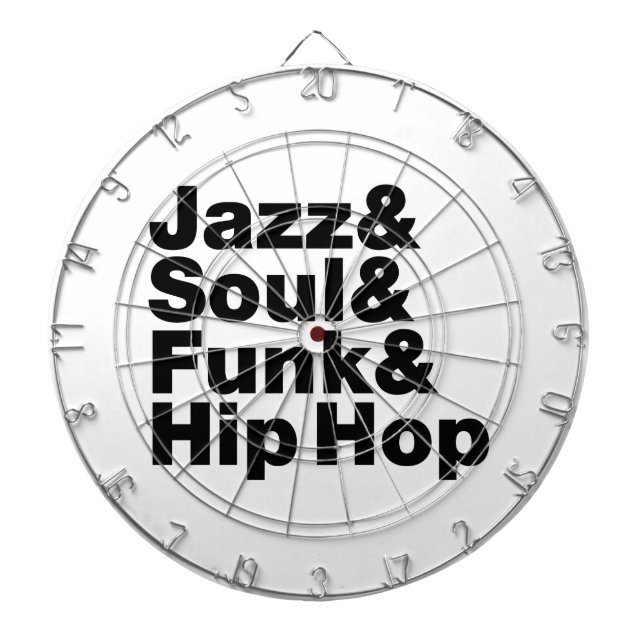 Jazz & Soul & Funk & Hip Hop Dartboard (Front)
