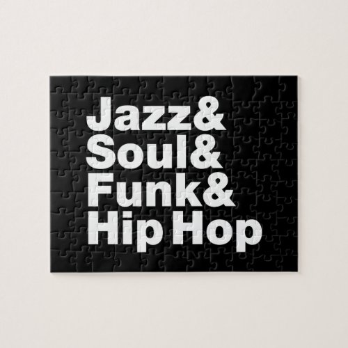 Jazz  Soul  Funk  Hip Hop Jigsaw Puzzle