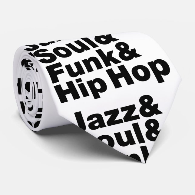 Jazz & Soul & Funk & Hip Hop Neck Tie (Rolled)