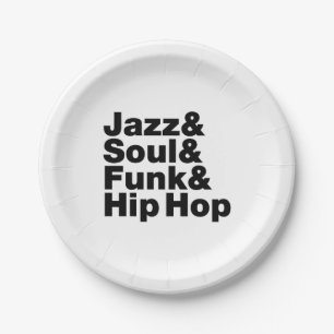 Jazz & Soul & Funk & Hip Hop Paper Plates