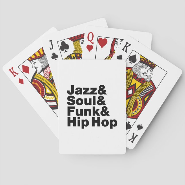 Jazz & Soul & Funk & Hip Hop Poker Cards (Back)