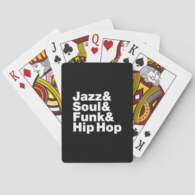 Jazz & Soul & Funk & Hip Hop Poker Cards (Back)