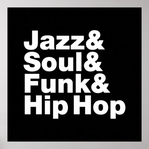 Jazz  Soul  Funk  Hip Hop Poster