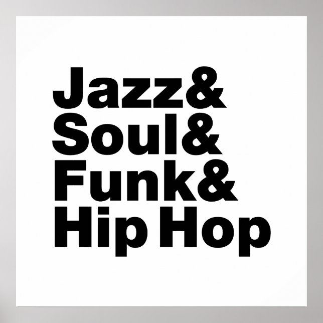 Jazz & Soul & Funk & Hip Hop Poster (Front)