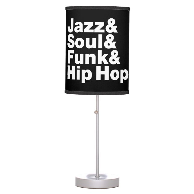 Jazz & Soul & Funk & Hip Hop Table Lamp (Front)
