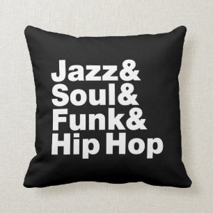 Jazz & Soul & Funk & Hip Hop Throw Pillow