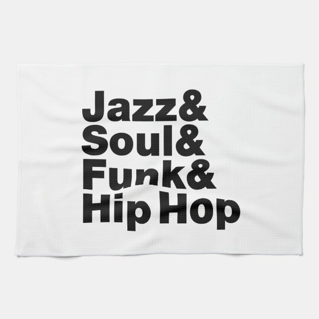 Jazz & Soul & Funk & Hip Hop Towel (Horizontal)
