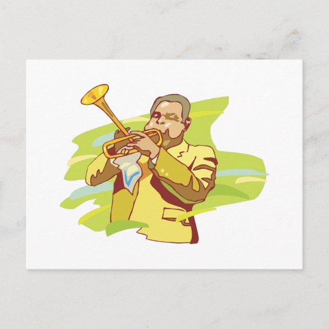 jazz soul performer postcard (Front)