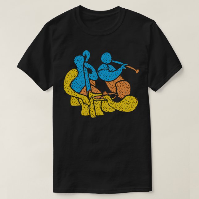 Jazz Trio Modern Style T-Shirt (Design Front)