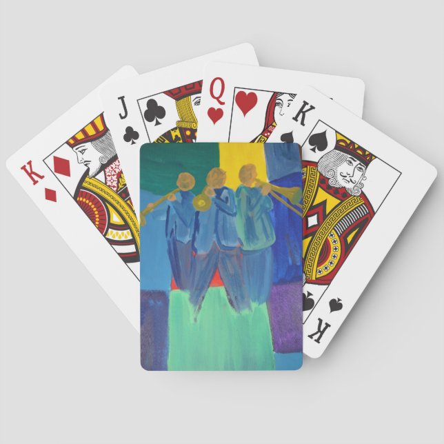 Jazz Trio Poker Cards (Back)