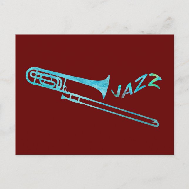 Jazz Trombone Postcard (Front)