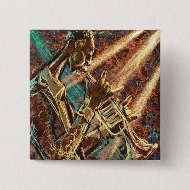 JAZZ Trumpet Button (Front)