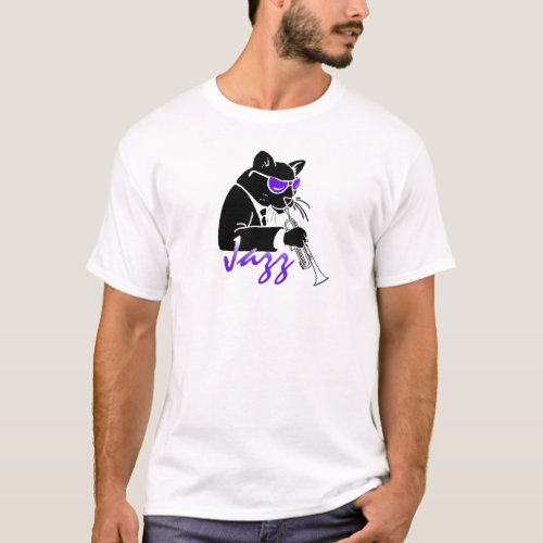 Jazz Trumpet Cool Cat T_Shirt