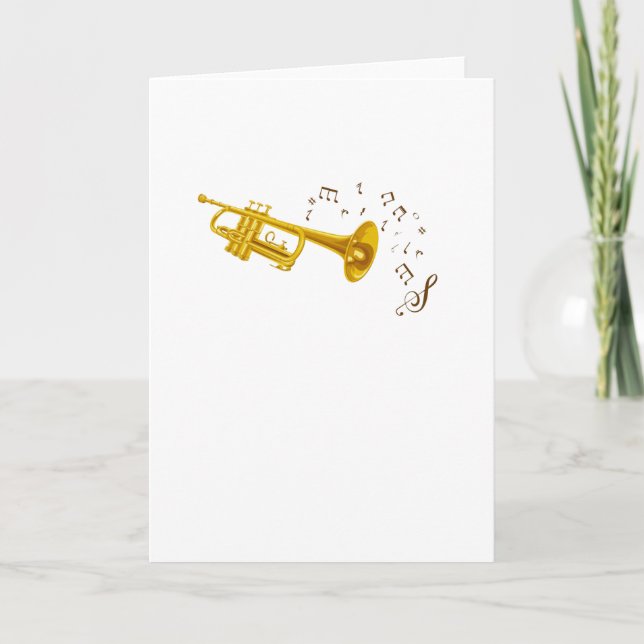 Jazz Trumpet Music Notes Musician (Front)