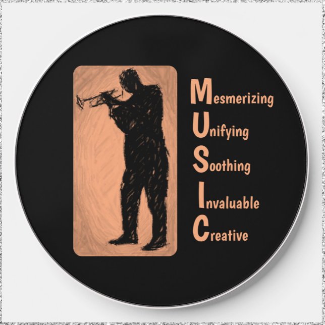 Jazz Trumpet Player Customizable  Wireless Charger (Creator Uploaded)