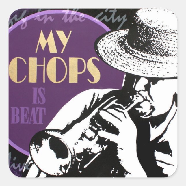 Jazz Trumpet Player sticker (Front)