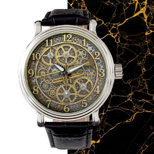 Jazz Trumpet Watch, Steampunk, Gold, Music Watch