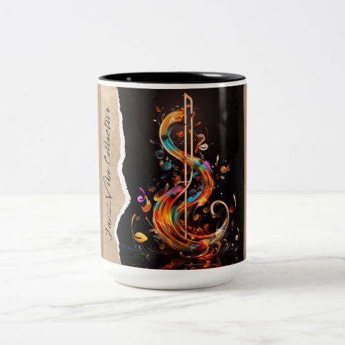 Jazz Vibes Two_Tone Coffee Mug