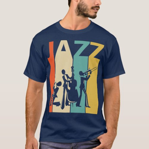Jazz Vintage Jazz Music Lover Gift  T_Shirt