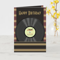 Jazz Vinyl Record Personalized Cards | Zazzle