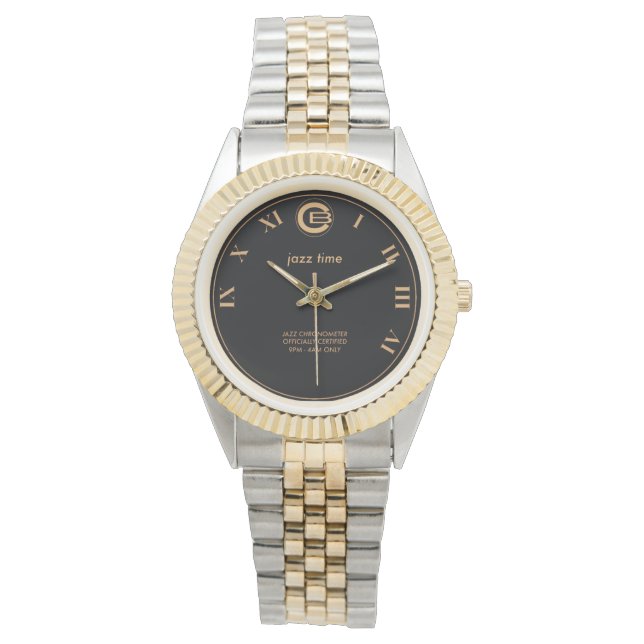 Jazz Watch- black dial Watch (Front)