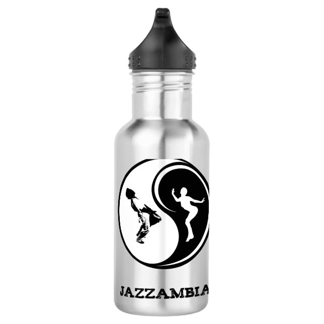 Jazzambia Yin Yang Water Bottle 24 oz (Right)