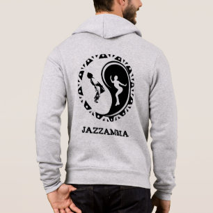 Jazzambia Yin Yang Zip Hoodie Men's
