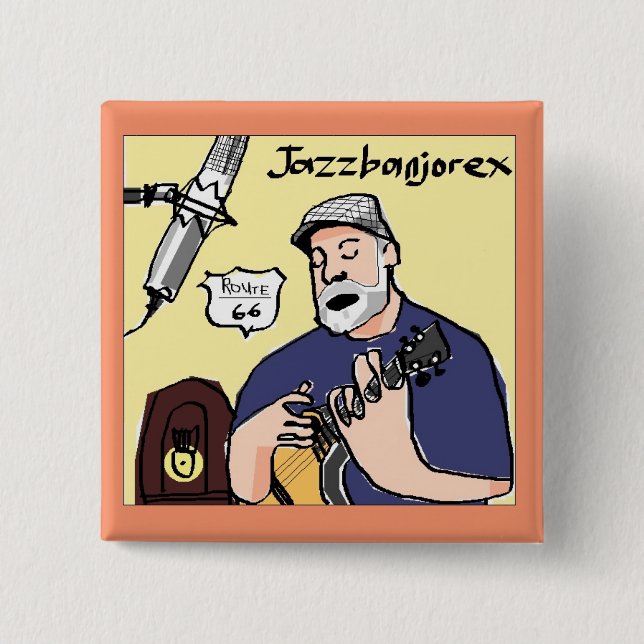 jazzbanjorex square button (Front)
