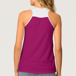 Jazzberry Jam Magenta White Tank Top