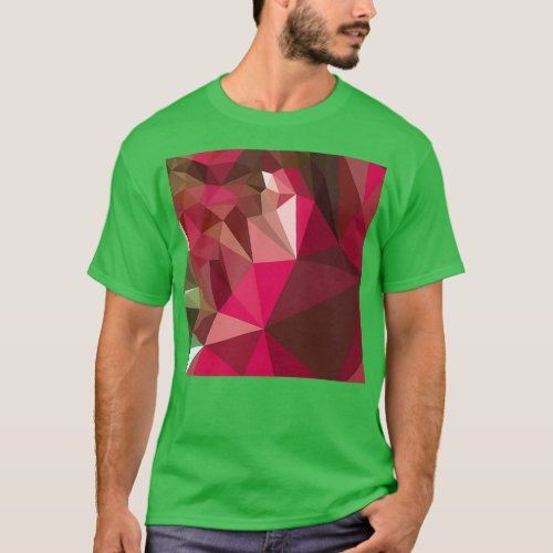 Jazzberry Jam Purple Abstract Low Polygon Backgrou T_Shirt