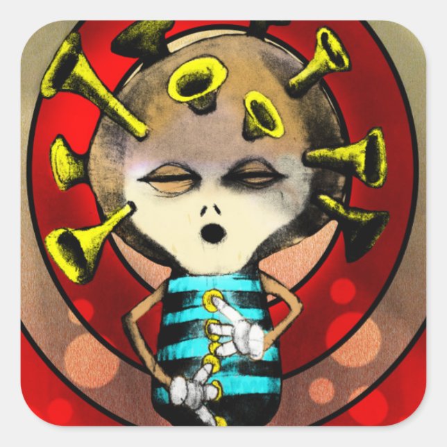 Jazzplayer 2012 square sticker (Front)