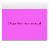 Jazzpurr's Shoes Card - Customized (Inside Horizontal (Bottom))