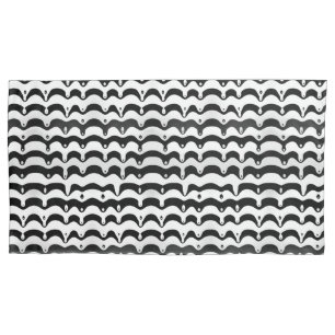Jazzy Black & White Melting Zebra Stripes Pillow Case