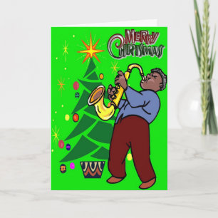 Jazzy Christmas Holiday Card