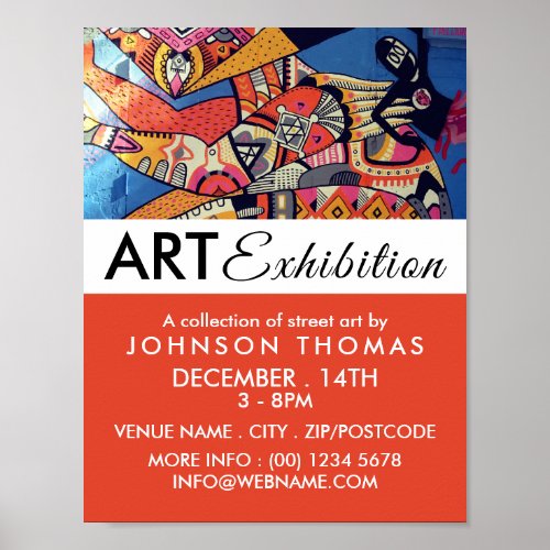 Jazzy Graffiti Art Artist Exhibition Advertising Poster