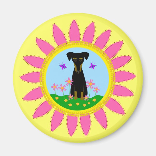 Jazzy in Spring Magnet (Front)