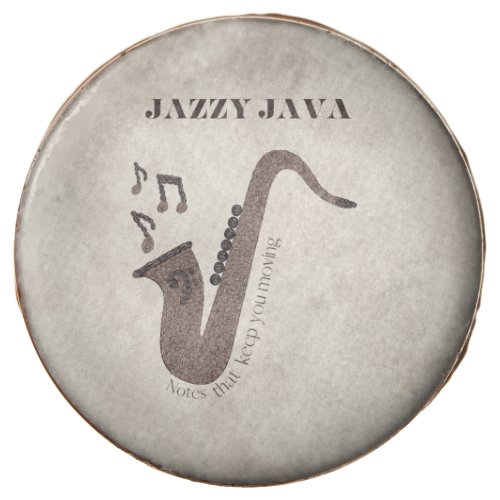 Jazzy Java_Coffee Beans_Saxophone_ Chocolate Covered Oreo