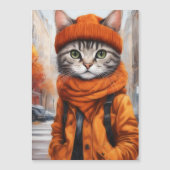 Jazzy Kitty  - October Vibes  magnetic card (Front)