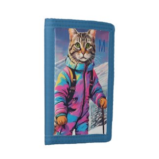 Jazzy kitty on a ski  tour