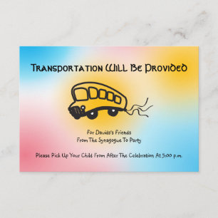Jazzy Musical Transportation Mini Bus card